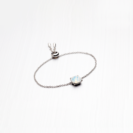 Celestia Bracelet - White Opal Swarovski Crystal